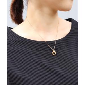 ネックレス 金属アレルギー対応「ieLS」ステンレス　トリニティサークルペンダント レディース