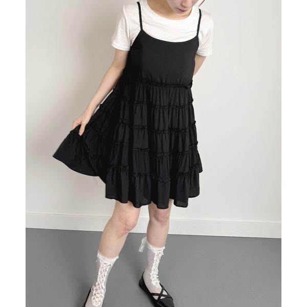 ワンピース ティアードキャミワンピース