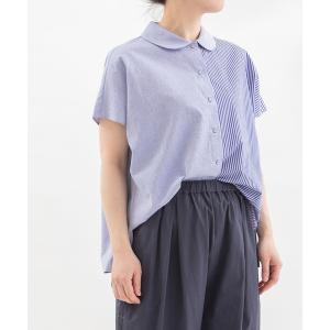 FWK by engineered garments ストライプ柄長袖シャツ 1 ネイビー