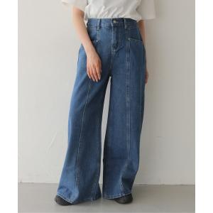 ジーンズ デニム デニムパンツ 「HER CLOSET」センターラインストレートデニム レディース