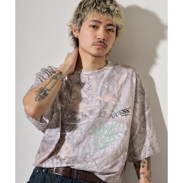 tシャツ GUESS GO REALTREE SS TEE Tシャツ メンズ レディース
