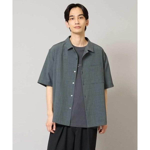 シャツ 「接触冷感/イージーケア/吸水速乾」オープンカラー半袖シャツ（セットアップ可）リライトシリー...