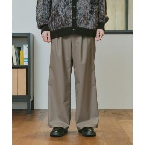 スラックス TRストレッチ/バギーワイドパンツ メンズ