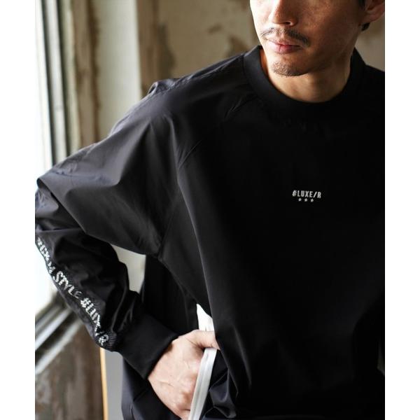 トレーナー スウェット (RM)「LUXE/R GOLF」ストレッチ クロス メッシュ 切り替え プ...