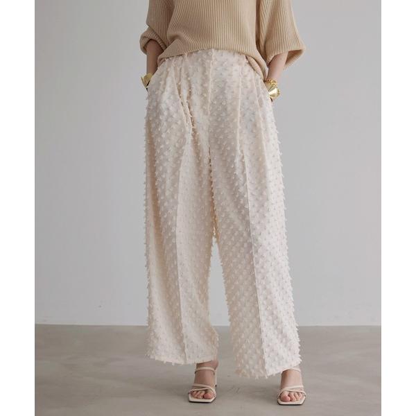 パンツ Cubic Dobby Tuck Pants レディース