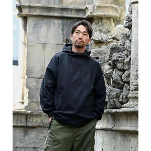 マウンテンパーカー ウインドブレーカー UNISEX　「日本製」ダンボールコンビプルオーバー レディース