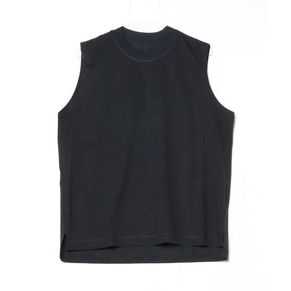 tシャツ YUGA　ルーズシルエット　ノースリーブTシャツトップス レディース