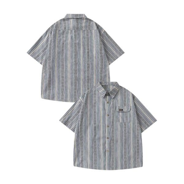 シャツ マルチストライプ半袖シャツ (SS) メンズ レディース