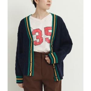 カーディガン チルデンニットカーディガン レディース