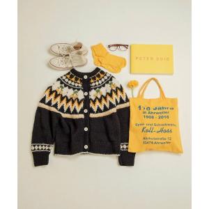 カーディガン ネパールハンドニット 求心さくらんぼ刺繍カーディガン レディース