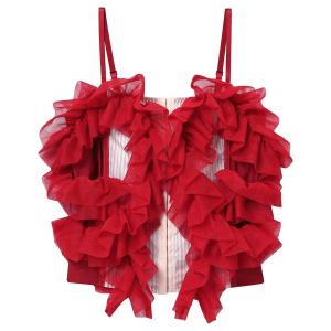 キャミソール 「HOUGA×AMPHI」　ラッフルドトップス