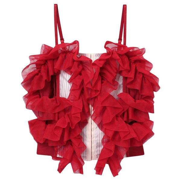 キャミソール 「HOUGA×AMPHI」　ラッフルドトップス