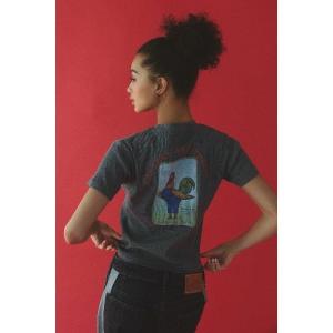tシャツ 半袖 「Lee x ALEXIA STAM」 CANT BUST EM Rib Tee /Leeコラボ ニワトリプリントT レディース