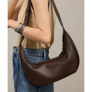 ショルダーバッグ バッグ 「WEB限定」スプリットレザームーンショルダー レディース