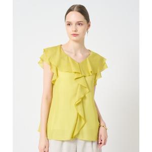 ANAYI（アナイ） tシャツ 半袖 ポンチオーガン使いフレア袖 プル