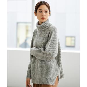 「koe」 タートルネックニット FREE グレー レディース