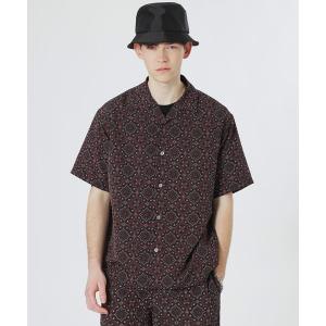 シャツ オーナメントプリントショートスリーブシャツ メンズ
