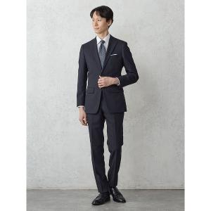 セレモニースーツ セットアップ 「上下洗える」2釦スーツ「クラシコ」シャドーストライプ　ネイビー メンズ