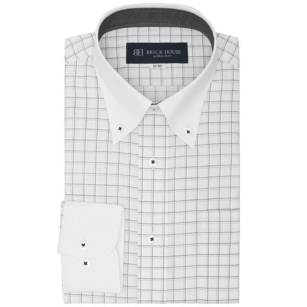 フォーマル シャツ 形態安定ノンアイロン ボタンダウン 長袖ビジネスワイシャツ メンズ