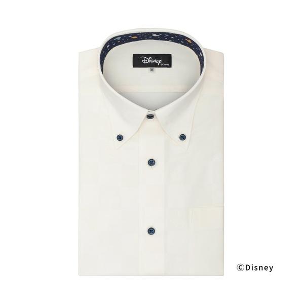 フォーマル シャツ 「Disney ディズニー」形態安定ノーアイロン ボタンダウン 半袖ビジネスワイ...