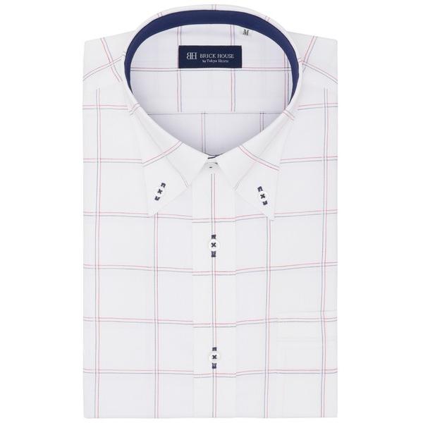 フォーマル シャツ 形態安定ノーアイロン ボタンダウン 半袖ビジネスワイシャツ メンズ