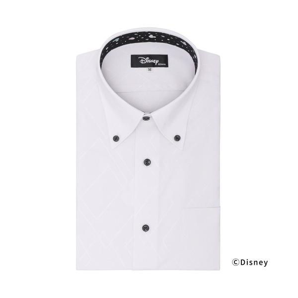 フォーマル シャツ 「Disney ディズニー」形態安定ノーアイロン ボタンダウン 半袖ビジネスワイ...