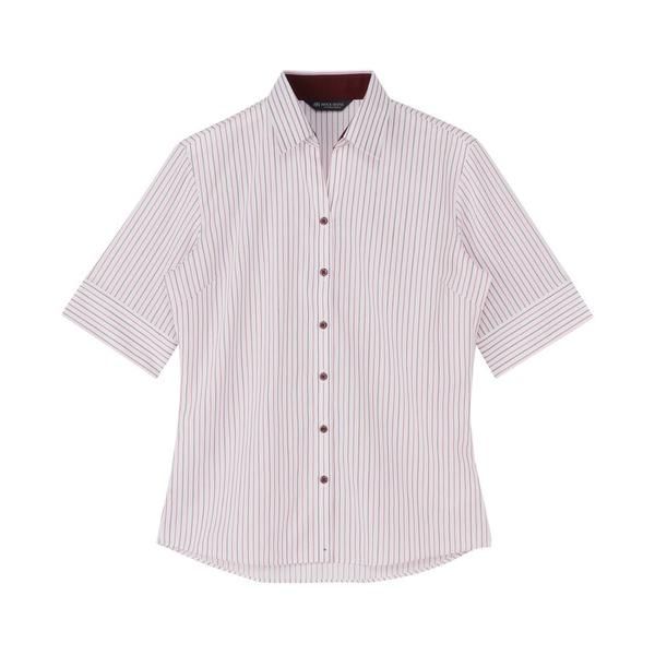 フォーマル ブラウス シャツ 形態安定ノーアイロン スキッパー 5分袖ビジネスワイシャツ レディース