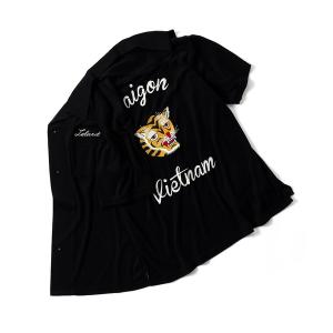 HOUSTON（ヒューストン） ボーリングシャツ レーヨン オープンカラー