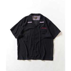 シャツ 半袖 「HOUSTON」SOUVENIR SHIRT(TIGER) タイガースーベニアシャツ メンズ