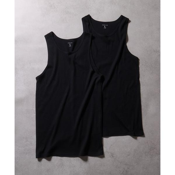 タンクトップ 2 PACK SET RIB TANK TOP / 2 パック セット コットン リブ...