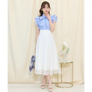 ウィルセレクション バッククロスレースブラウス×レースアップワンピース ウィルセレクション バッククロスレースブラウス×レースアップ