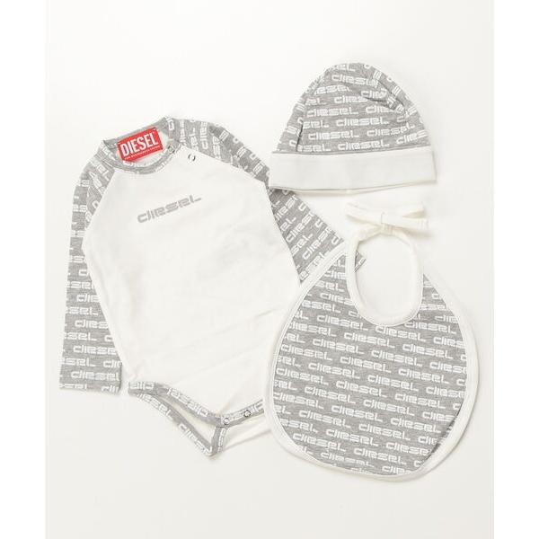 ベビー服 ロンパース DIESEL（ディーゼル）baby ロンパーススタイキャップ3点セット