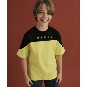 tシャツ 入学式 MARNI(マルニ)Kids ＆ Junior ブランドロゴバイカラー半袖Tシャツカットソー キッズ 子供服 男の子 女の子