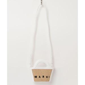 【正規品】MARNI マルニ★リリーホワイトかごバッグ　カゴバッグ MARNI マルニ バッグ ピクニックバッグ バスケット SHMH006A00