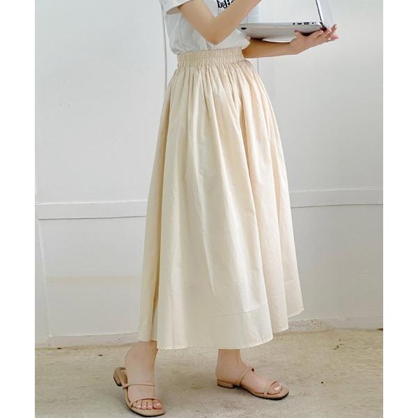 スカート ウエストゴムで楽ちん。ロングフレアスカート