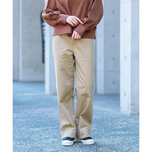 チノパン 「D.M.G / ディーエムジー」 高密度チノ ストレートパンツ レディース