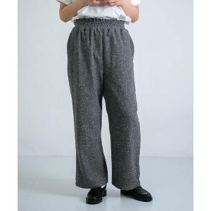 パンツ 「D.M.G / ディーエムジー」 ウールライクへリンボン プルオントラウザー レディース