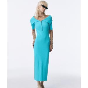 JOSE MOON（ジョゼムーン） ワンピース CURVE SLEEVE KNIT DRESS