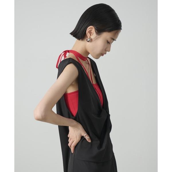 ロングコードホルターニットビスチェ レディース