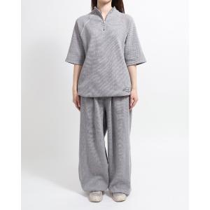 スウェットパンツ ジャージ ワッフルセットアップパンツ/PIPING HALF ZIP BOTTOMS メンズ