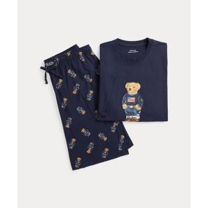 パジャマ Polo ベア コットン ジャージー ショート スリープ セット メンズ