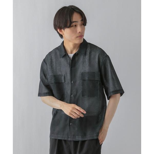 シャツ 快適サマーシャツ/透かし柄/CLEAN MODE/287595 メンズ