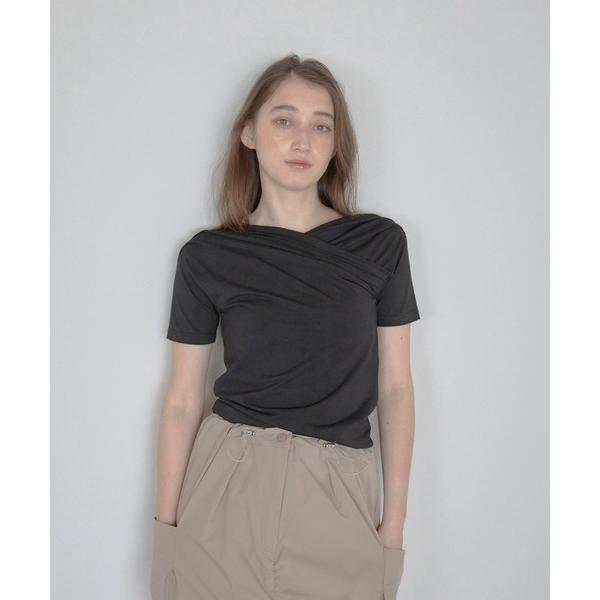 tシャツ 「MINERTE」「接触冷感」unbalanced offshoulder tee / オ...