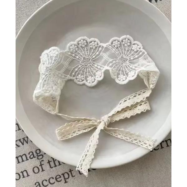 ヘアバンド 「 Bambin / ボンバン 」 フラワー レース バブーシュカ