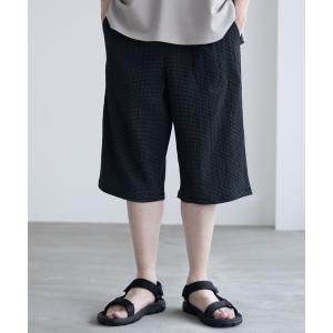 ステテコ ハーフパンツ パンツ 短パン NAVY 楊柳 ステテコ ハーフパンツ ワンマイルウェア メンズ レディース