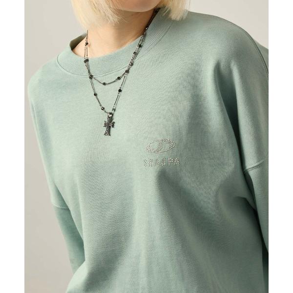 パジャマ ルームウェア 「Snap club」セットアップ ヴィンテージ加工 ラインストーンロゴ オ...