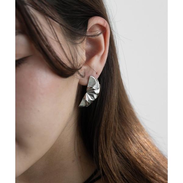 ピアス 金属アレルギー対応 レイヤードフリルピアス レディース