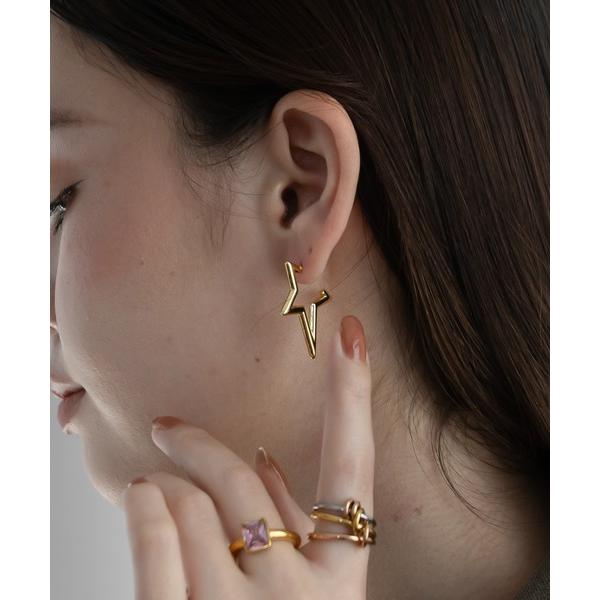 ピアス 金属アレルギー対応 シャープスターピアス レディース