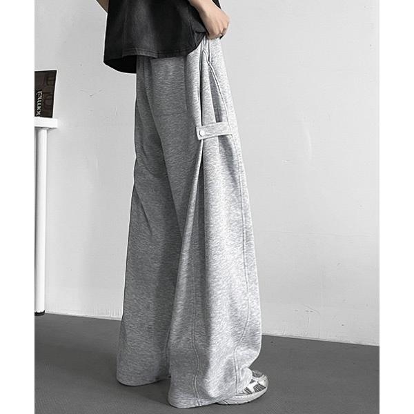 スウェットパンツ ジャージ サイドスナップワイドスウェットパンツ メンズ レディース