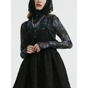 コムデギャルソン　ウール　立体　フリル　Tee　シンプル　レディース　黒 drop-kaitori_10-2307-230
